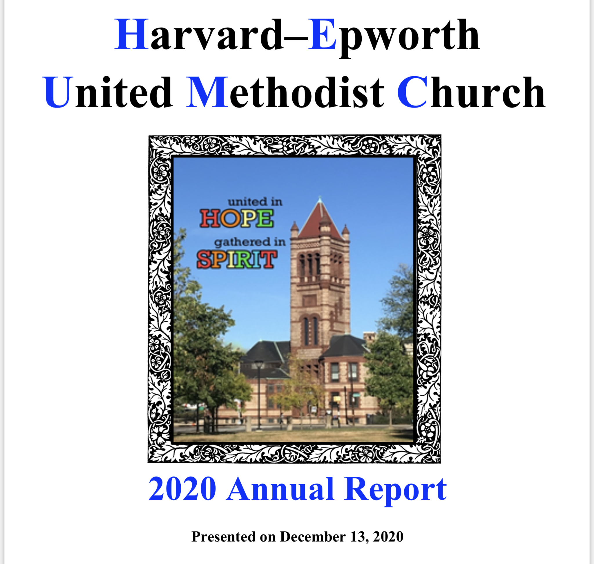 Home Harvard Epworth Church